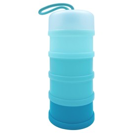 Baby Formula Dispenser Food Containers, Non-Spill Portable Baby Milk Powder Formula Container Baby Snack Storage Container, BPA Free （Dark Blue Gradient）