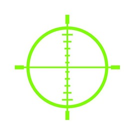 RDW Crosshairs Sticker - Decal - Die Cut - Molon Labe 2a Type 1 - Lime Green 6.00" x 6.00"