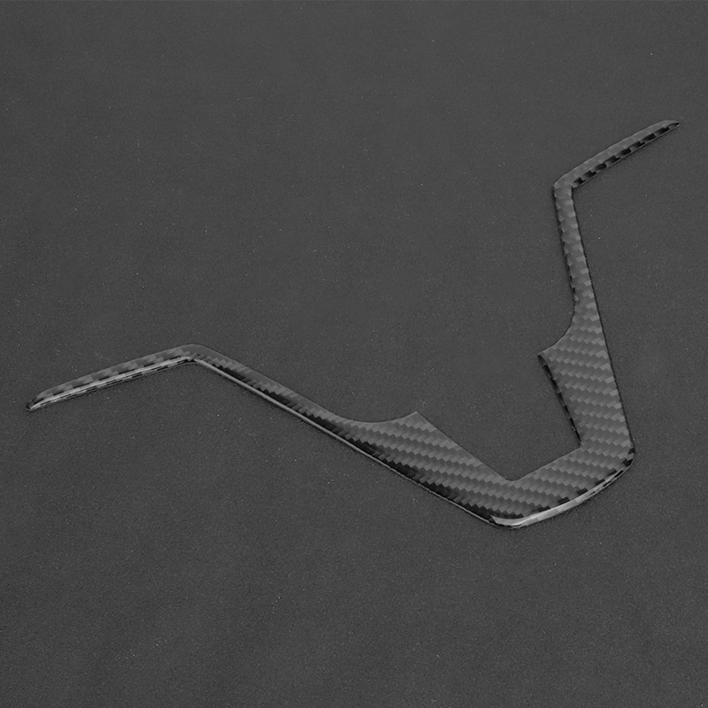 Soft Carbon Fiber Steering Wheel Cover Strip Trim Fit for