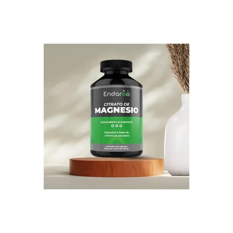 Citrato Magnesio Potasio Endaroo 240 Cápsulas Sabor Lactosa Gluten Free