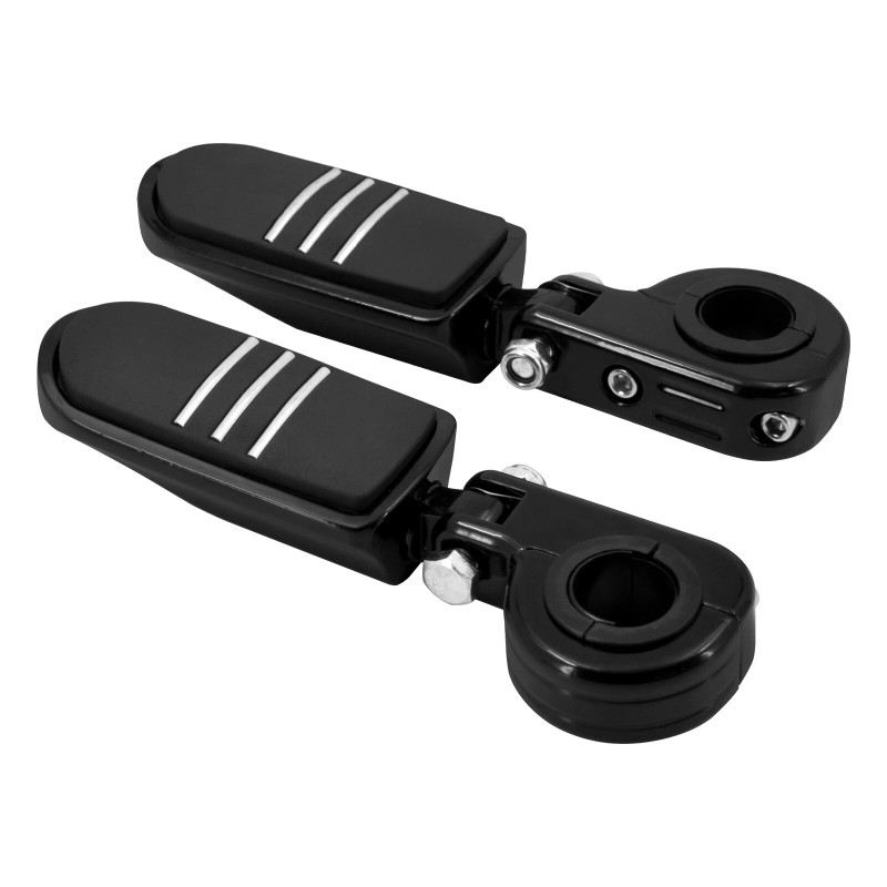 YHMTIVTU Black 1 1/4" 32mm Engine Guards Highway Foot Peg