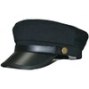 ericotry 1pcs Black Chauffeur Hat Fisherman Hat Driver Hat Doorman