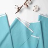 Bacati - Aztec Crib/Toddler Bed Skirt Dust Ruffle (Solid Aqua)