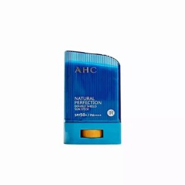 AHC 내추럴 퍼펙션 더블 쉴드 선스틱 14g (SPF50+) 파랑 1개 AHC Natural Perfection Double Shield Sun Stick 14g (SPF50+) Blue 1ea