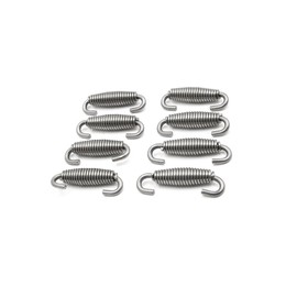 Partuto 8pcs 60mm Stainless Steel Motorcycle Exhaust Pipe Springs Universal Replacement