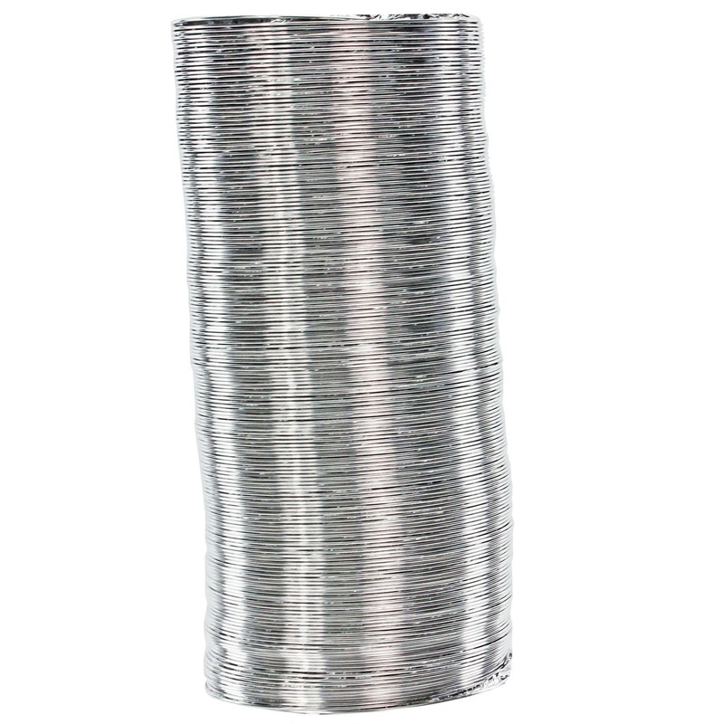 SPARES2GO 5m Aluminium Flexible Vent Hose Exhaust Pipe for Bush