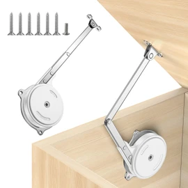 XBLWIN Soft Close Toy Box Hinges 1 Pack | Heavy Duty Zinc Alloy Lid Supports for Wooden Toy Chests, Storage Trunks & Benches | Safety Hinges for Cedar & Other Woods