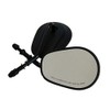 8mm Tapered Motorcycle Teardrop Rearview Short Stem Side Mirrors Replacement