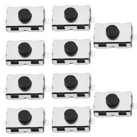 Create idea 10 Pieces Tactile Micro Switch Pressure Switch for Car Remote Control Key 2-Pin Surface Mount Switch Car Replacement Accessories 4 x 6 x 2.5 mm