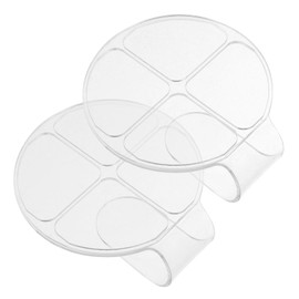 CORHAD Professional Acrylic Makeup Mixing Palette 4-Compartment Foundation Tray