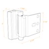 HardwareX Supply Door Reinforcement Lock, Privacy Door Latch Harden Construction