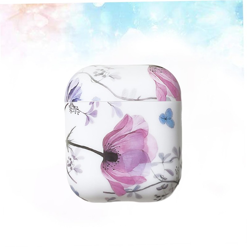 TEHAUX Portable TPU Earphone Case Dustproof Flower Pattern Protector for