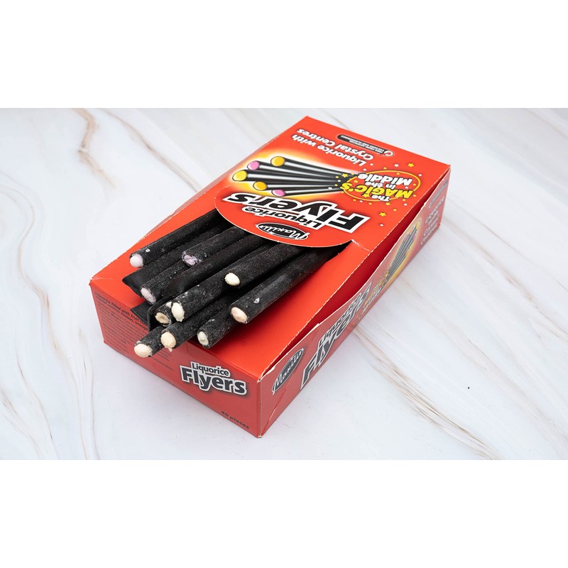 FLYERS Liquorice with Fruit Crystal Centre 40 Pieces