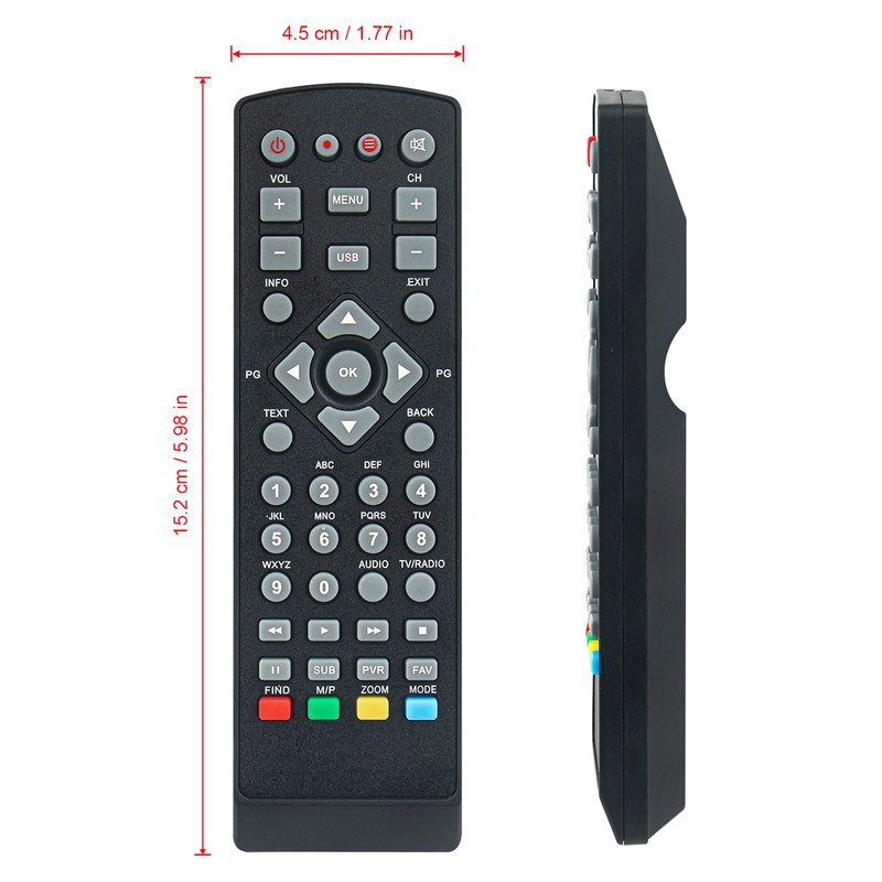 AULCMEET Replacement Remote Control for Skymaster Digital Satellite Receiver XHD