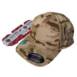 Running Partner Flexible Fit Wooly Combed Hat 6277 with No Sweat Hat Liner (L/XL (7 1/8” - 7 5/8”), Multicam Arid)