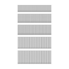 HW HAMWOO 18 Gauge 304 Stainless Steel Brad Nails,18 GA Nail Gun Nails Assorted, Suitable for Most Brand of 18 Gauge Pneumatic and Electric Brad Nailer(2",1-3/4",1-1/2",1-1/4",1")