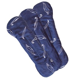 BewusstGrün® 3 Organic Fabric Pads + Care Instructions I 100% Organic Cotton I 3-Layer Protection and Comfort During the Period, Washable Pantiliners