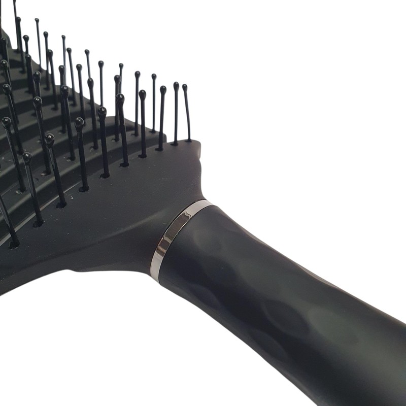 Mibella Modern Flexible Hairbrush for All Hair Types with Rubberised
