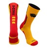 TCK Baltimore Strong Crew Socks (Gold/Scarlet/Black, Small)