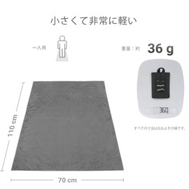 Siegvoll Leisure Sheet, Compact, Gray, Ground Sheet, Lightweight, 27.6 x 43.3 inches (70 x 110 cm), Beach Mat, Comes with Integrated Storage Bag, Convenient to Carry, Rug, Kids, Excursions,