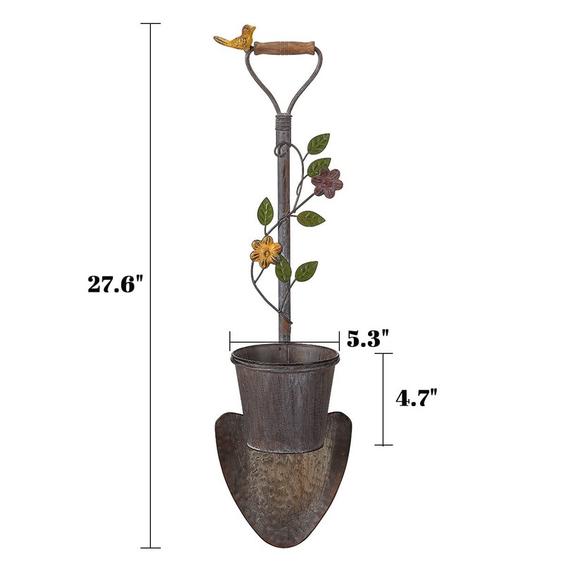 SMQLJXC 2Pcs Wall Mounted Planter Farmhouse Outdoor Wall Decor-Rustic Garden