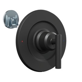 Sxtrrdnary Replacement for Moen single Lever Handle T2901BL Trim Kit, Compatible with Moen Gibson Posi-Temp Shower/Tub 2510/2520/2570/2590 Pressure balanced Valves,Durable Solid Metal,Matte Black