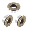 Qjaiune 3 Pack Bathroom Sink Overflow Trim Ring, Antique Bronze