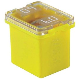 Bussmann FMX-60LP MAXI Fuse (Low Profile 'Slow Blow' Female - 60 A (Yellow)), 1 Pack