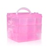SacJkt Craft Storage Box, Compartments Divider Organizer, 3 Layers 18