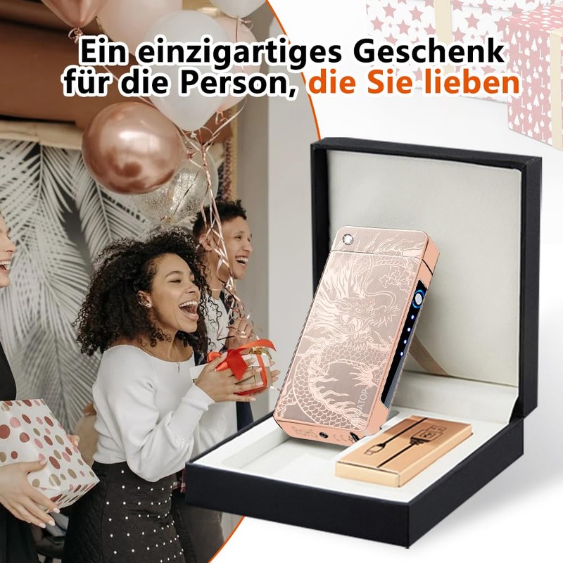 GADATOP Dragon Arc Plasma Flame Lighter - USB Rechargeable, Windproof