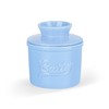 fanquare Porcelain Butter Jar with Lid, French Ceramic Butter Crock