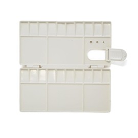 Studio 22 Folding Artists Paint Mixing Palette with 25 Wells & Thumb Hole, 21cm