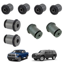 Tiny Force Front Uper & Lower Kit (Left + Right) 8 PCS Control Arm Bushings Compatible with Toyota Tacoma 2005-2015 2wd 4runner 2003-2009 Fj Cruiser 2007-2009 Gx470 2003-2009