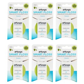 drTung's Smart Floss, 30 yds, Dental Floss - Natural Cardamom Flavor Colors May Vary (6 Pack)