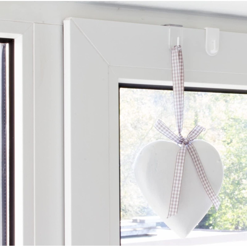Window Hooks, Decorative Hooks, Transparent, Set of 20, 35 x