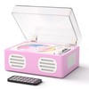 CD Player Portable Bluetooth Input/Output, Retro CD Player with Hi-Fi