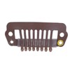 50pcs 8 Tips 8 Teeth Snap Comb Wig Clips Stainless