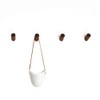 anaan One-Tenth Wooden Wall Coat Rack Coat Hooks Walnut, Beechwood