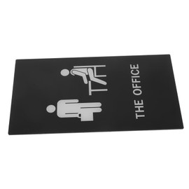 Office Sign Signs Emblems The Office Merch Sign for Office Wall Decor Office Decorations for Office The Office Posters Office Decorations Office Status Sign Acrylic Black Operitacx