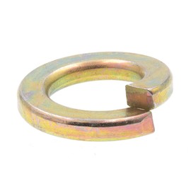 Prime-Line 9119260 Medium Split Lock Washers, 1/2 in., Grade 8 Yellow Zinc Plated Steel, 10-Pack