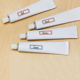 DIYEAH 24pcs Aluminum Empty Toothpaste Paint Tubes with Hexagonal Cap, Empty Paint Tubes Aluminum Paint Tubes