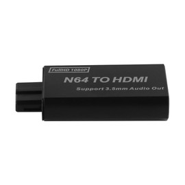 Laroal N64 to HDMI Converter Game Console to HDMI HDMI Video Converter Adapter for N64/ SNES/NGC Supporting PAL/NTSC with 3.5mm Output
