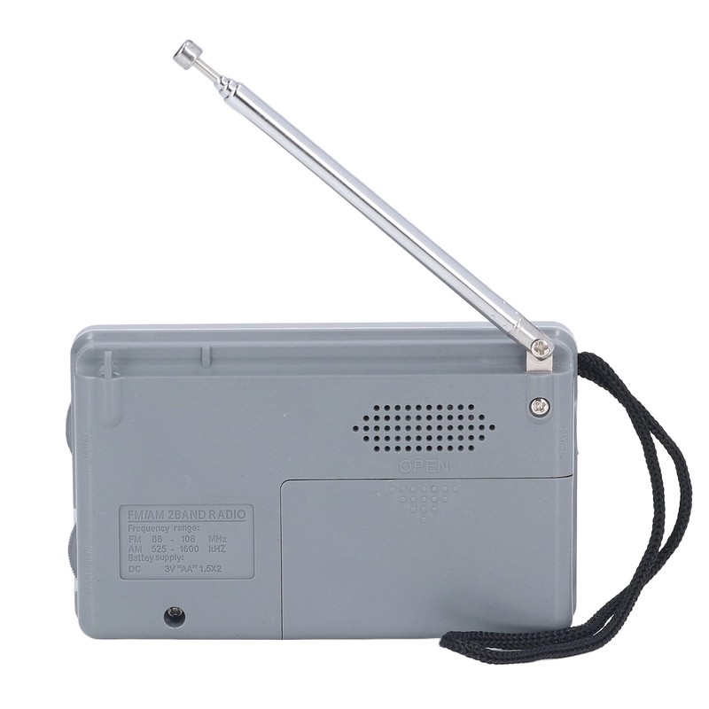 AM FM Radio Battery Power Supply Waterproof Plastic Material Portable