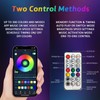 Autmens 2PCS-1FT Whip Lights with Remote Control,Spiral RGB Led Whip