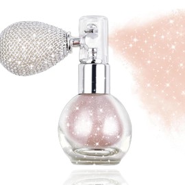 Rosarden Pink Hair Glitter, Spray Glitter for Hair and Body, Body Shimmer Spray, Not Sticky Sparkle Body Highlighter, Fabric Glitter Spray for Clothing, Body Glitter Spray for Women Kids, Festival Accessories