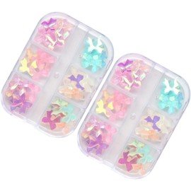Accesorios para Uñas Moños Coquette Cajas Decoración Manicure Niñas Kit Belleza Práctico y Fácil Usar Diseño Elegante