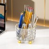 1 pcs 360 Degree Rotating Desk Organizer,Acrylic Pen Organizer with
