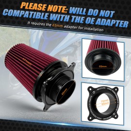 NICECNC High Flow Air Cleaner Intake Filter For Yamaha Raptor 700R YFM700 2009 2011-2024