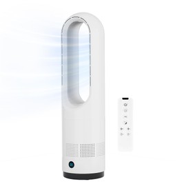 Bladeless Fan,22Inch Cooling Tower Fan 80° Oscillating with Remote, 9H Timer, 8 Speeds, Portable Quiet Cooling Fan for Indoor, Bedroom, Home Office Room