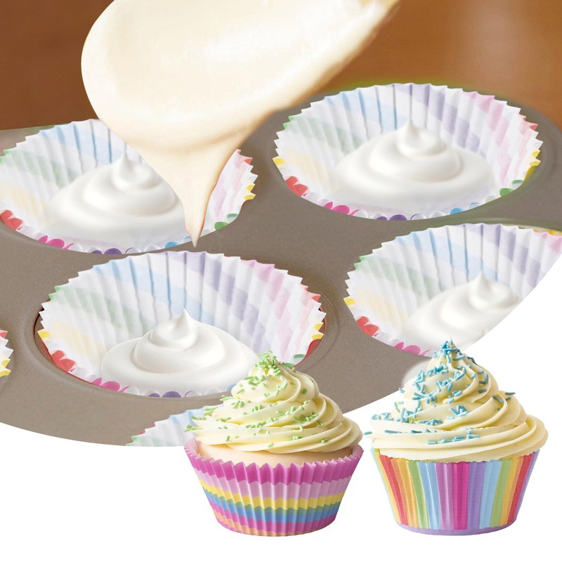Carehabi Muffin Cases Paper, Pack of 300 Muffins Baking Cups,